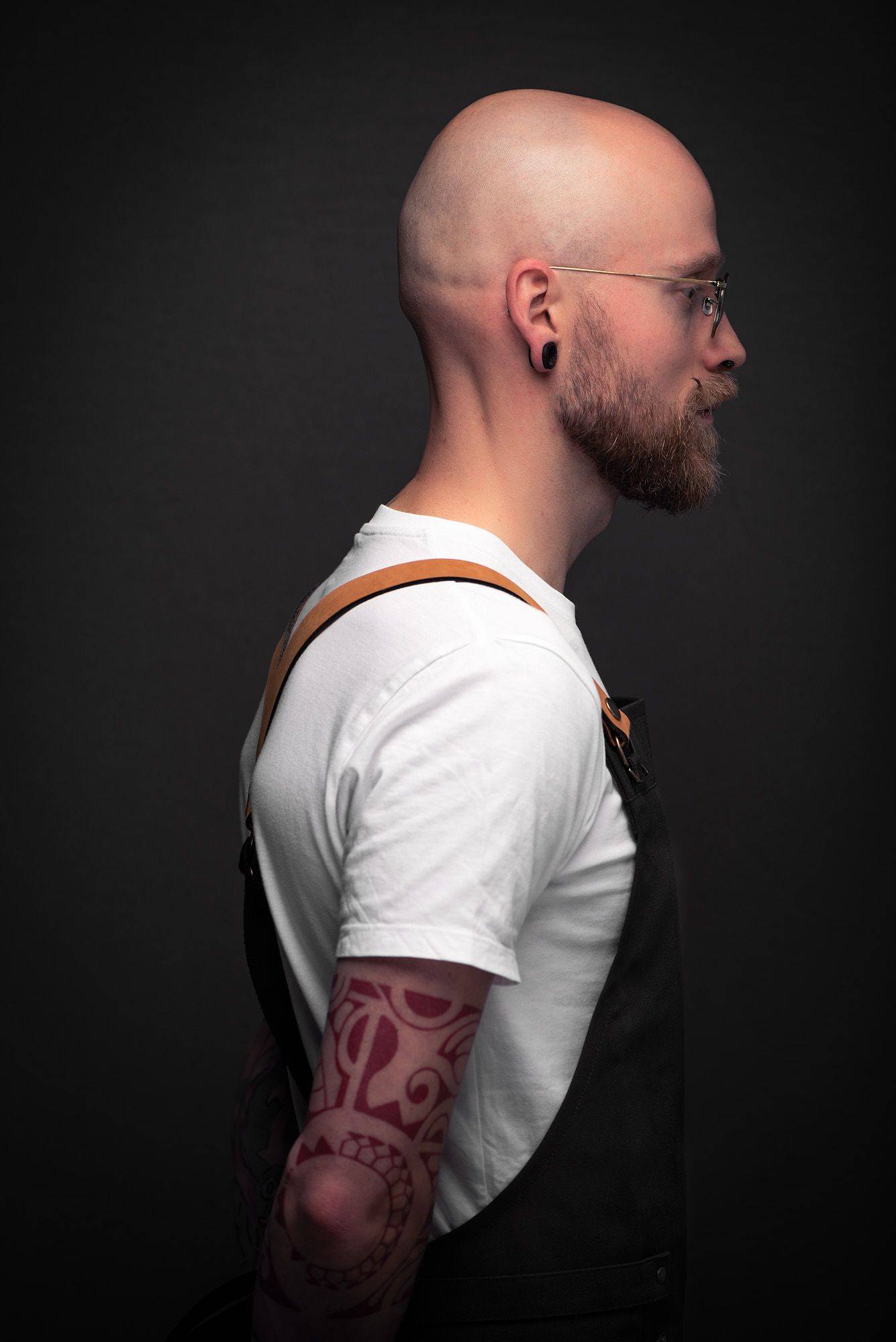 gusswerk-aprons Ben Donath wearing a gusswerk apron