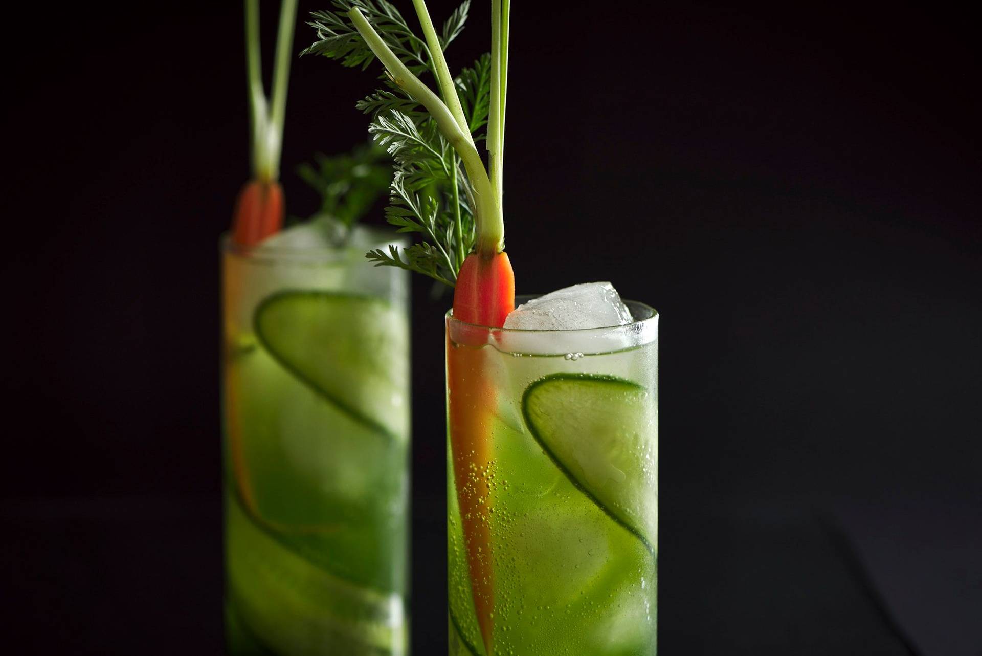 the-green-rabbit-easter-mocktail the green rabbit easter mocktail on black background