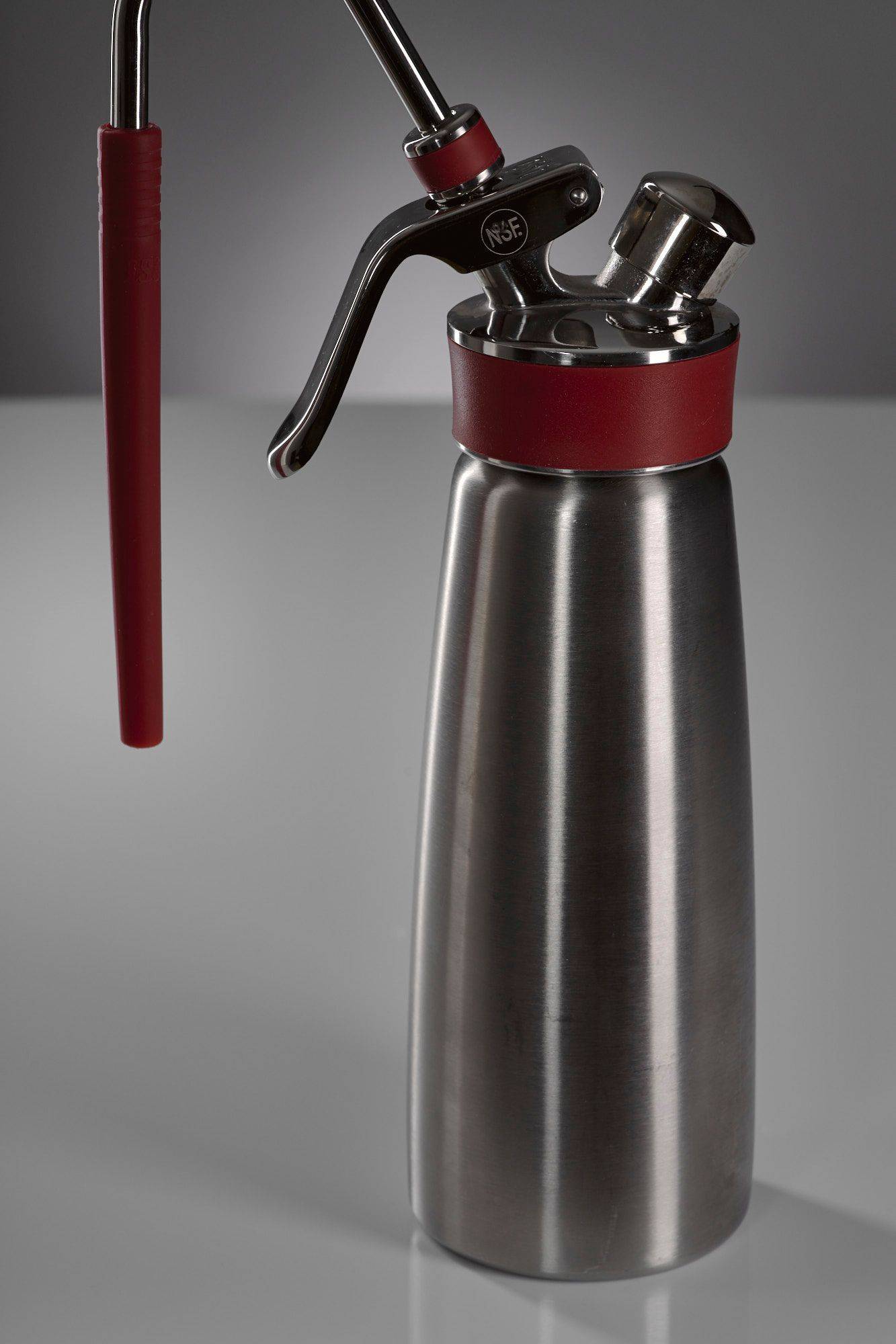 isi-whip-bottle iSi whip bottle on gray background