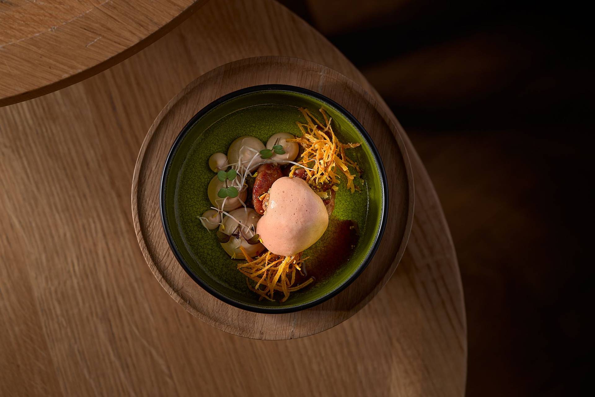 sweetbread-celery-truffle-carrot-and-tomami-sauce-chef-nenad-zivcovic sweetbread, celery-truffle, carrot and tomami sauce chef nenad zivcovic