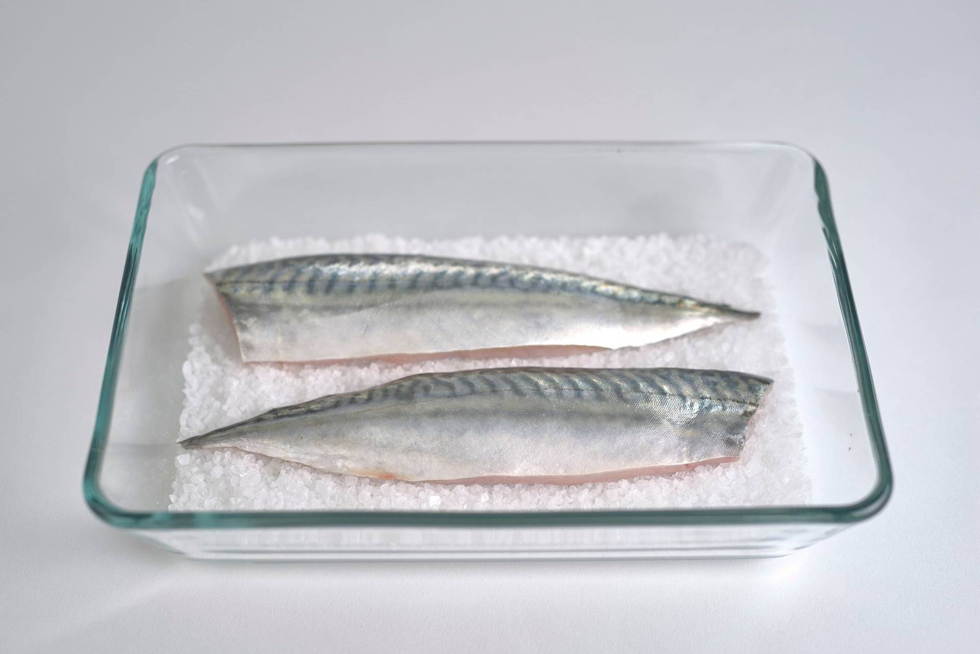 cured-mackerel cured mackerel with white background