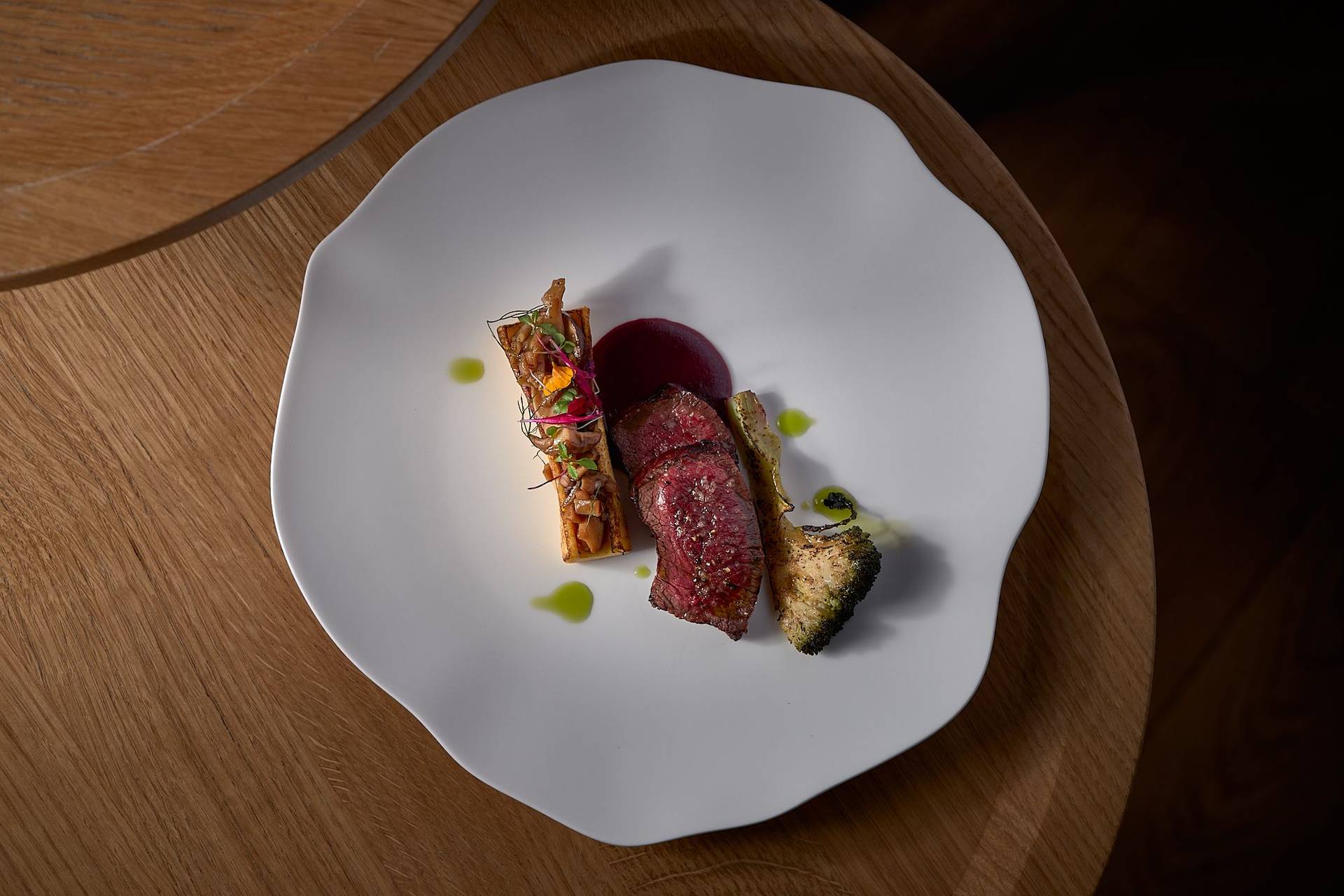 wagyu-celery-mushrooms-and-broccoli-by-chef-mathias-juengling wagyu celery mushrooms-and broccoli by chef mathias juengling