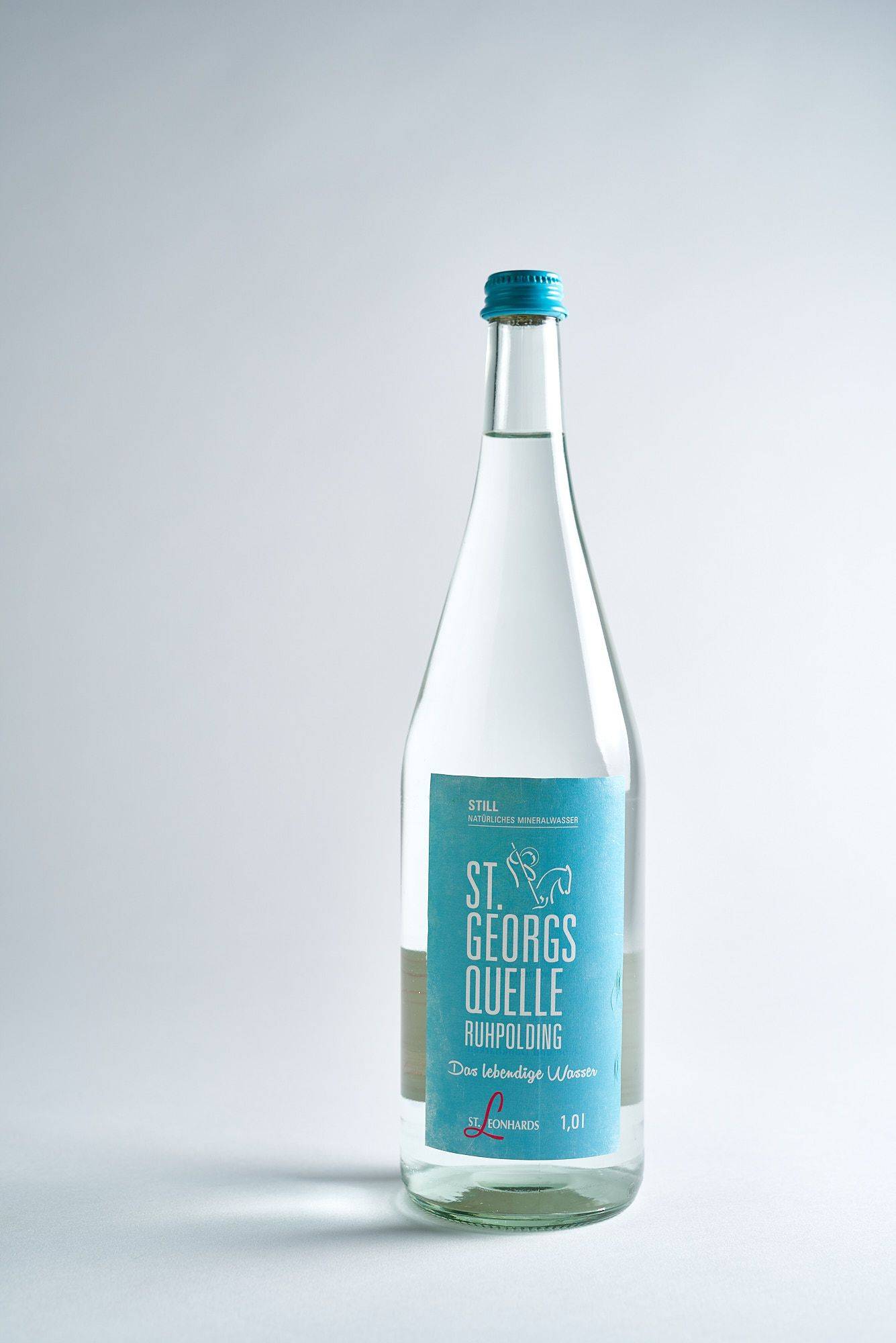 mineral-water mineral water bottle on white background