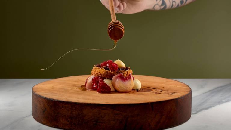 Peach Melba Dessert