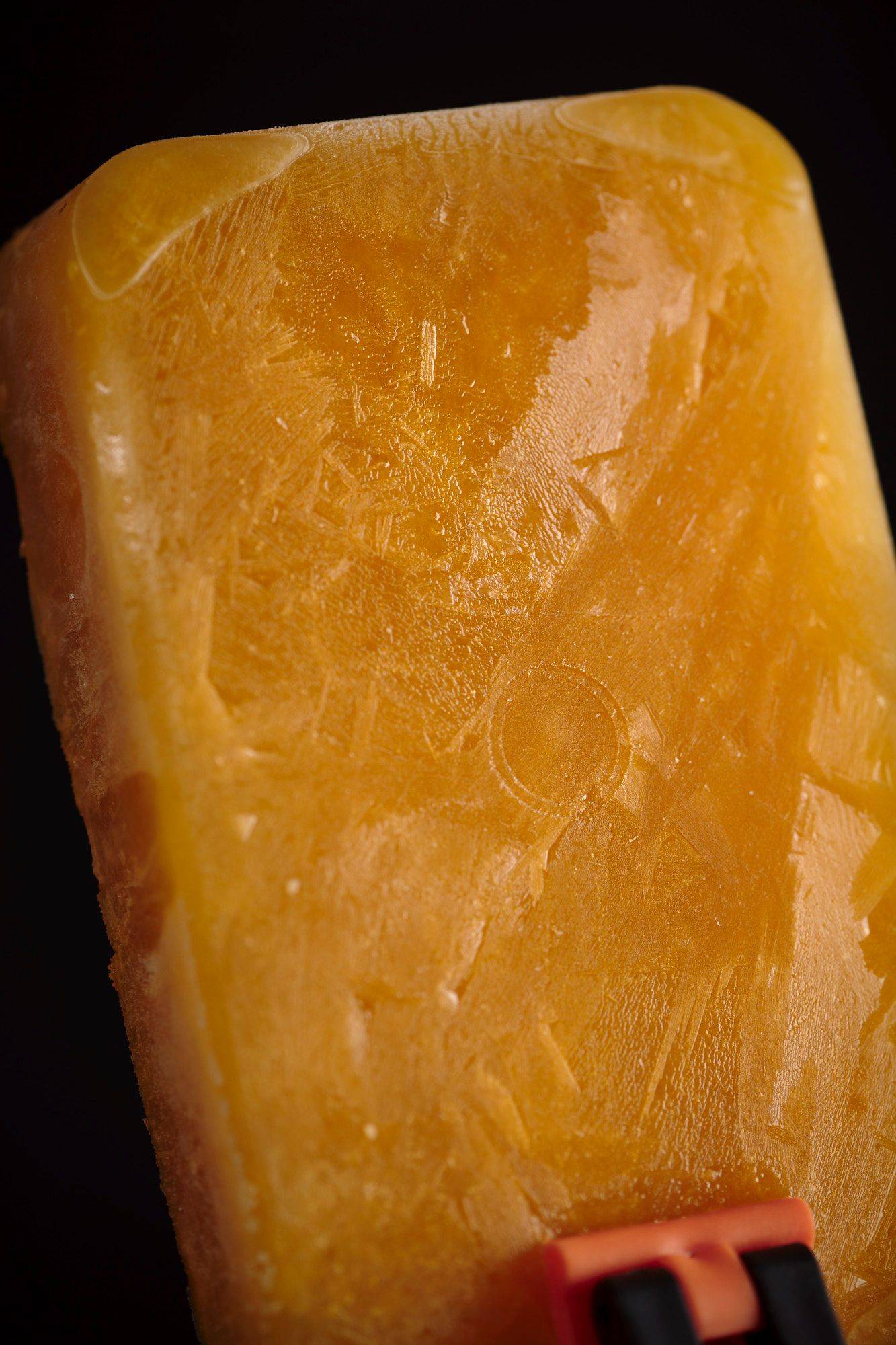 tangerine-granita frozen tangerine granita with black background