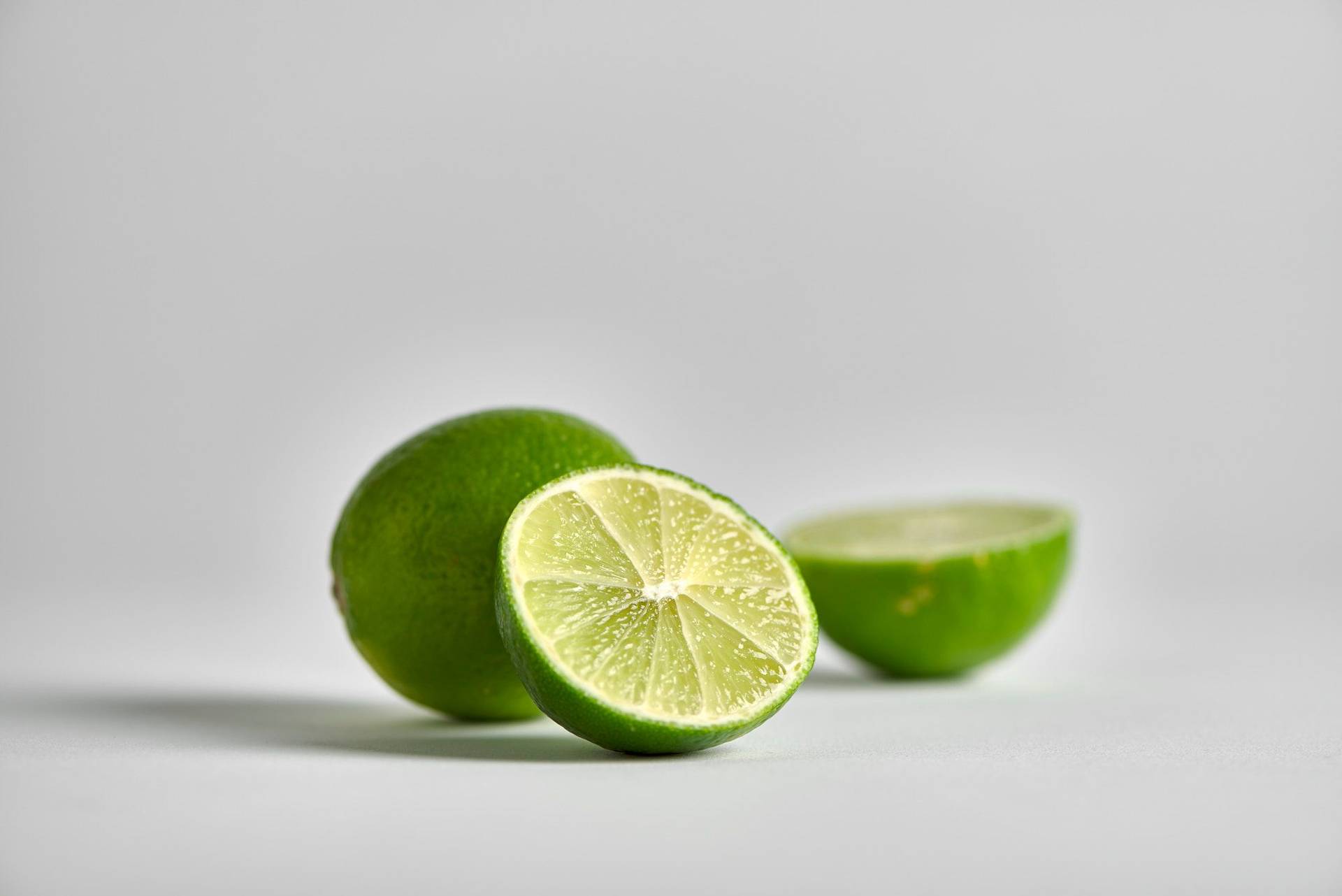 limes two limes with white background